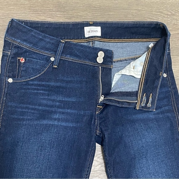 Hudson Women's Collin Mid Rise Bootcut Jeans Blue Flap Pockets Sz 28. - Picture 8 of 11